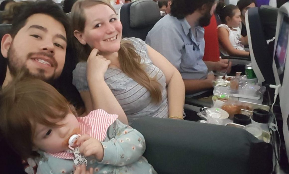 On the plane with a baby